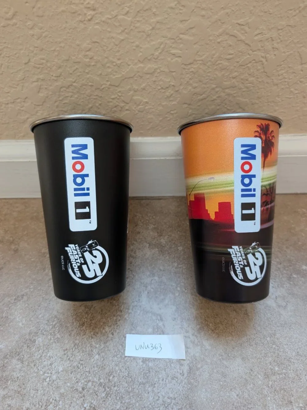 Fast & Furious 25th Anniversary Collector Cups Mobil 1 One 2026 Release Set (2)